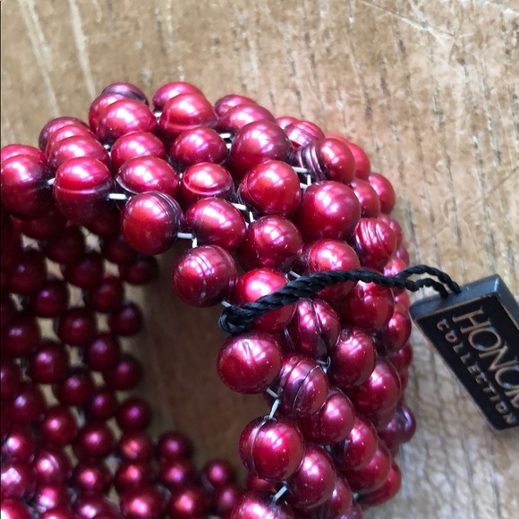 HONORA Cultured Freshwater Pearl Stretch Bracelet; EUC - Picture 3 of 6